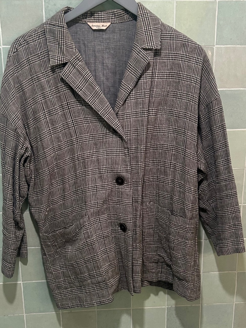 Plaids cotton jacket / One Size